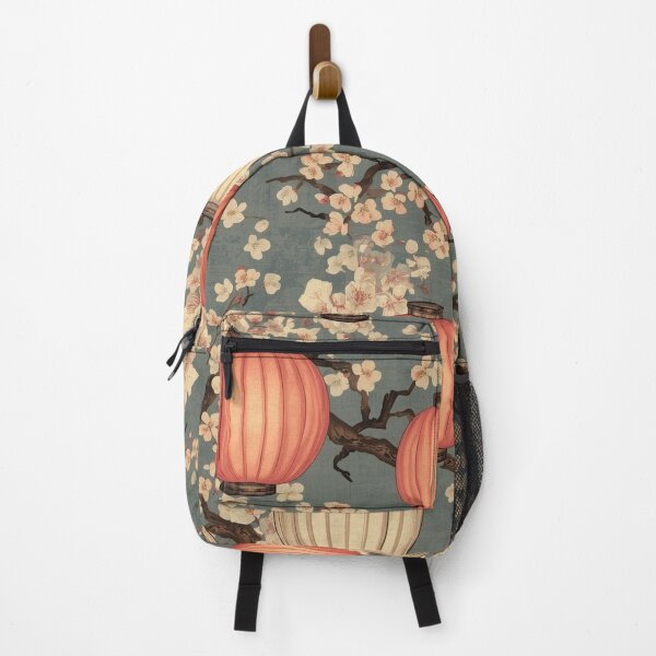 Item preview, Seamless Lantern and Cherry Blossom Pattern – Japanese Festival Design designed and sold by Vandy Fullam.