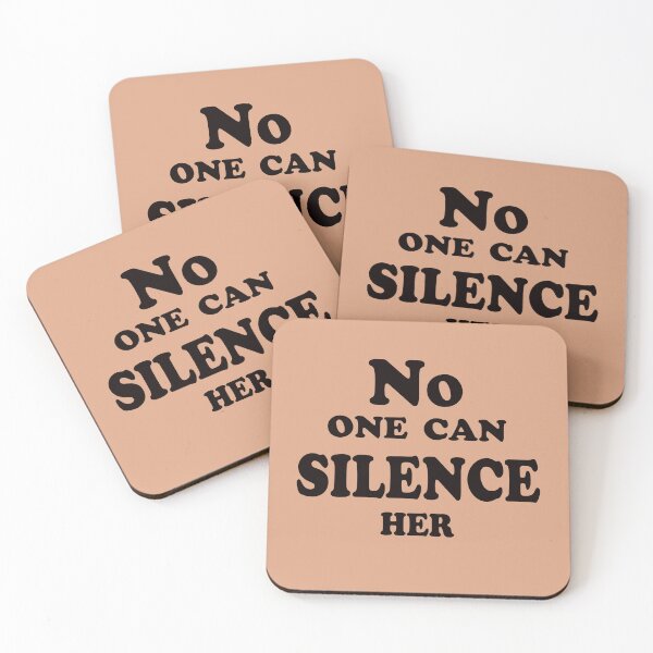 Item preview, No One Can Silence Her – Powerful Feminist Quote Design designed and sold by ArtNestVerse.