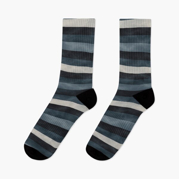 Item preview, Stormy Stripes – Blue, Gray, and Black Textured Pattern designed and sold by Zenvo.