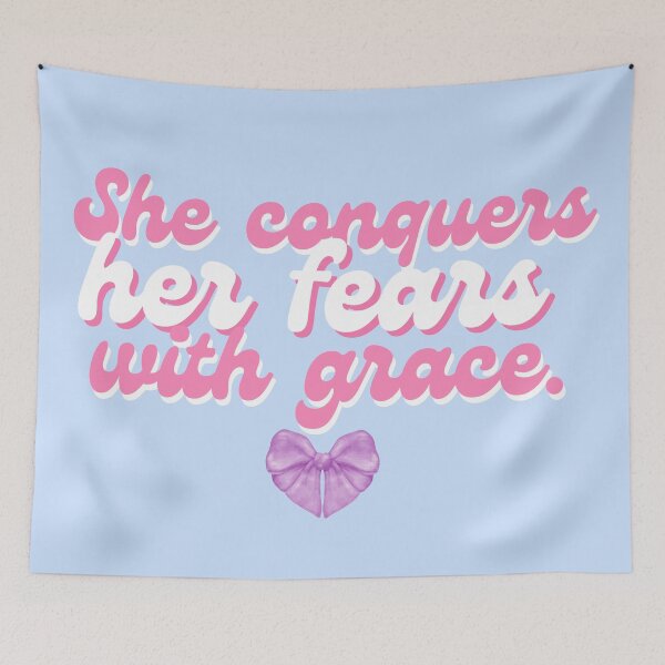 Item preview, She Conquers Her Fears With Grace designed and sold by WarriorsArmour.