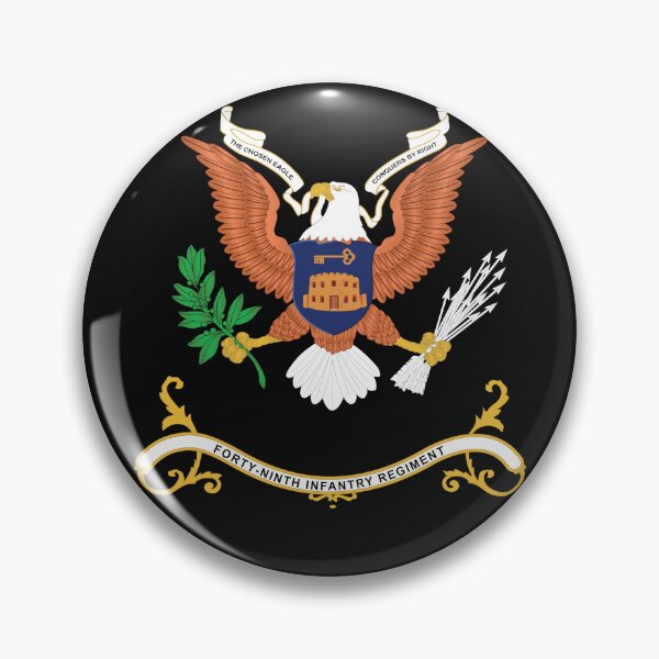 Item preview, Army - Regimental Colors - 49th Infantry Regiment - The Chosen Eagle Conquers By Right X 300 designed and sold by Military Insignia Products.