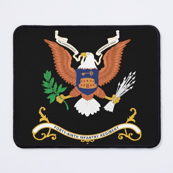 Item preview, Army - Regimental Colors - 49th Infantry Regiment - The Chosen Eagle Conquers By Right X 300 designed and sold by Military Insignia Products.