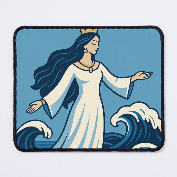 Item preview, yemanja azul rainha do mar umbanda mãe das águas religiao designed and sold by Edu-Mendonca.