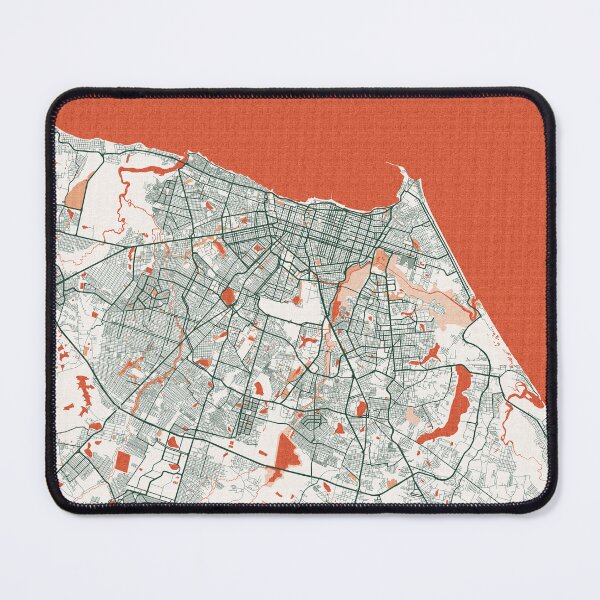 Item preview, Fortaleza City Map of Ceará, Brazil - Bohemian designed and sold by deMAP.