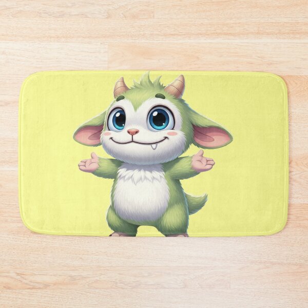 Item preview, Cute Green Cartoon Monster Character designed and sold by PrzyjaznyShop.