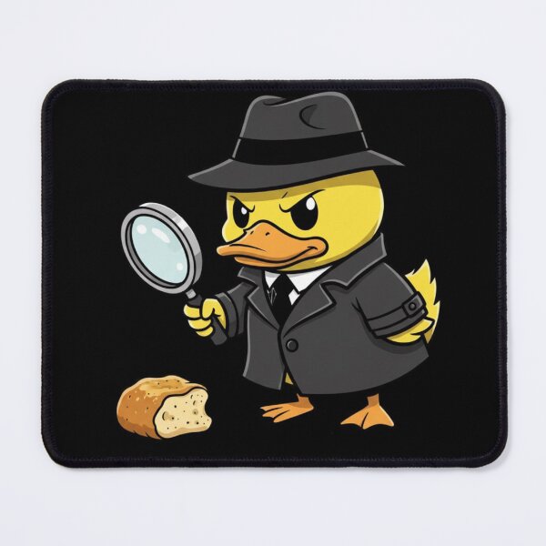 Item preview, Detective Duck Cartoon – Funny Noir Duck with Magnifying Glass designed and sold by Whisky1111.