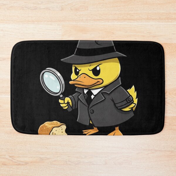 Item preview, Detective Duck Cartoon – Funny Noir Duck with Magnifying Glass designed and sold by Whisky1111.