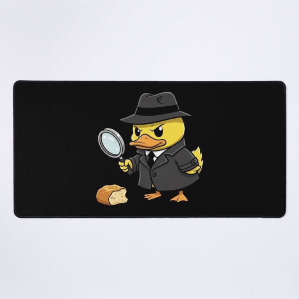 Item preview, Detective Duck Cartoon – Funny Noir Duck with Magnifying Glass designed and sold by Whisky1111.