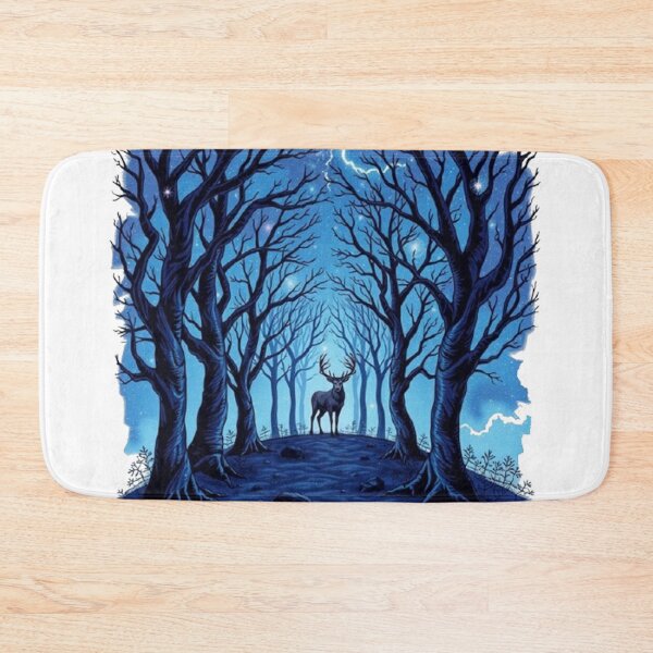 Item preview, Deer in a Dark Blue Forest designed and sold by NexaSpire.