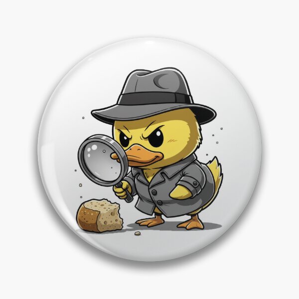 Item preview, Detective Duck Cute Cartoon – Funny Duck with Magnifying Glass designed and sold by Whisky1111.