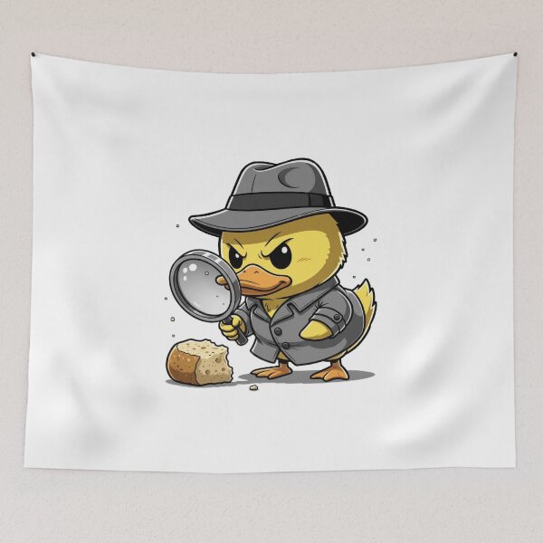 Item preview, Detective Duck Cute Cartoon – Funny Duck with Magnifying Glass designed and sold by Whisky1111.