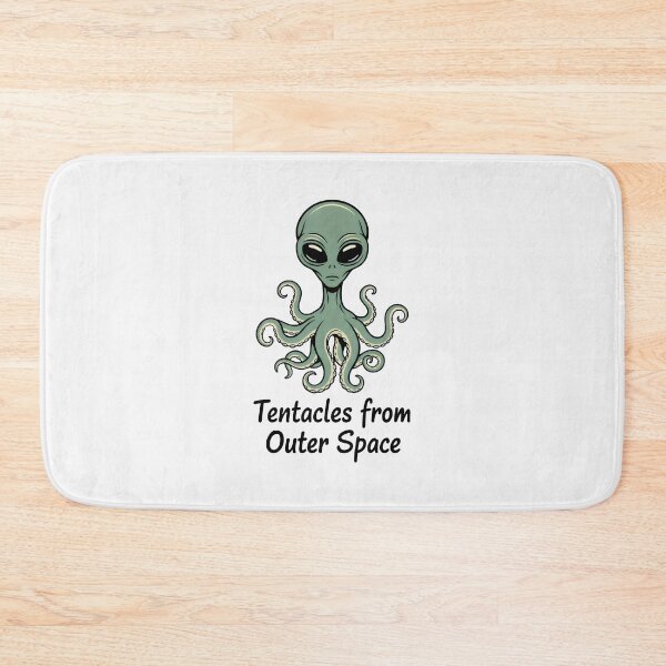 Item preview, Alien Head with Octopus Tentacles in Vintage Retro Style designed and sold by SplashTastic.