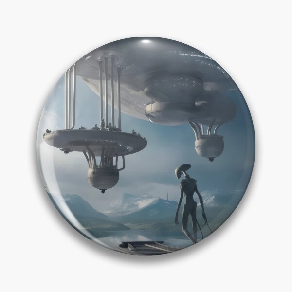 Item preview, Meeting with aliens. designed and sold by MyHappyArtShop.