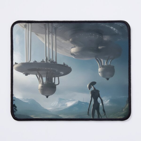Item preview, Meeting with aliens. designed and sold by MyHappyArtShop.