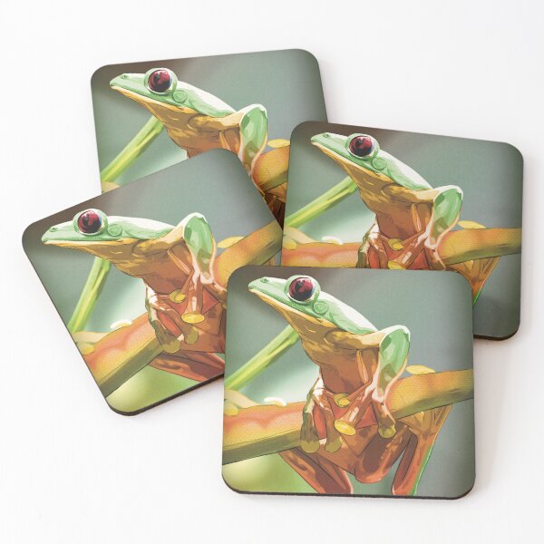 Item preview, Tree frog Art Print designed and sold by branart.store.
