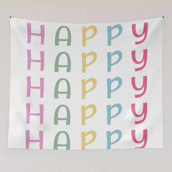 Item preview, Colorful Happy Letters designed and sold by 0606PM.