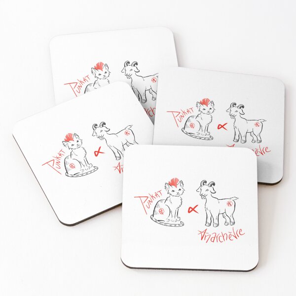 Item preview, Punkat and Anarchèvre, two very alternative friends designed and sold by CleyVonSlay.