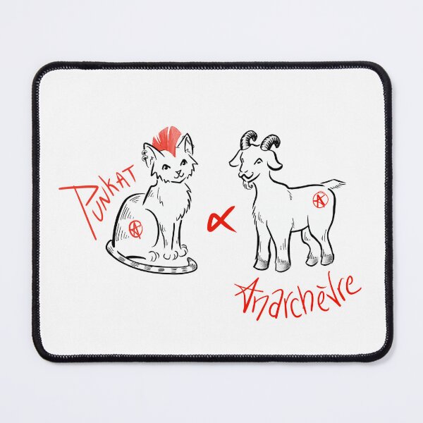 Item preview, Punkat and Anarchèvre, two very alternative friends designed and sold by CleyVonSlay.