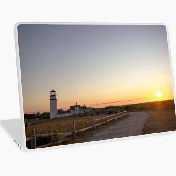 Cape Cod Lighthouse at Sunset Laptop Skin