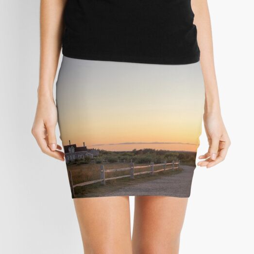 Cape Cod Lighthouse at Sunset Mini Skirt
