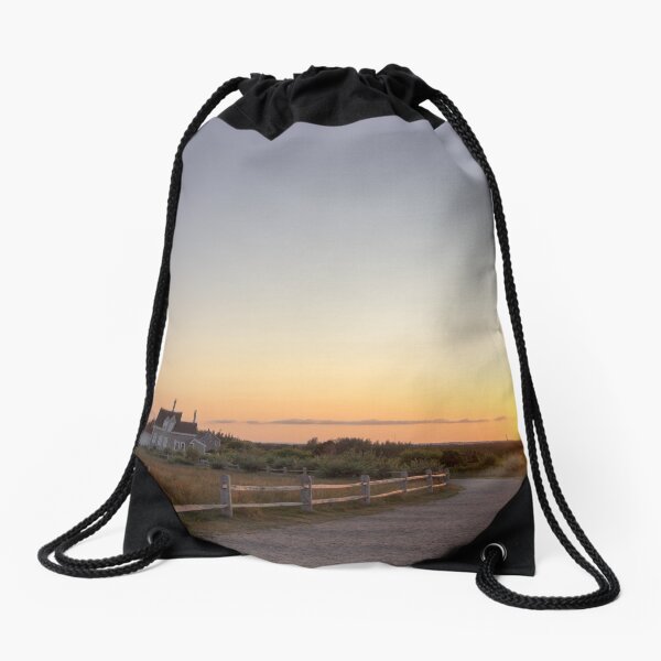 Cape Cod Lighthouse at Sunset Drawstring Bag