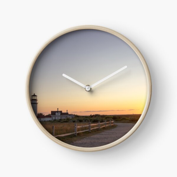 Cape Cod Lighthouse at Sunset Clock