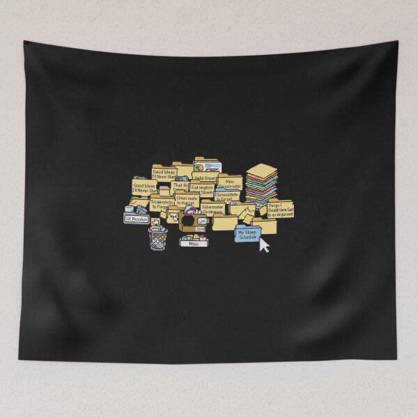 Item preview, Chaotic Desktop Folders – Funny Pixel Art Meme designed and sold by Whisky1111.