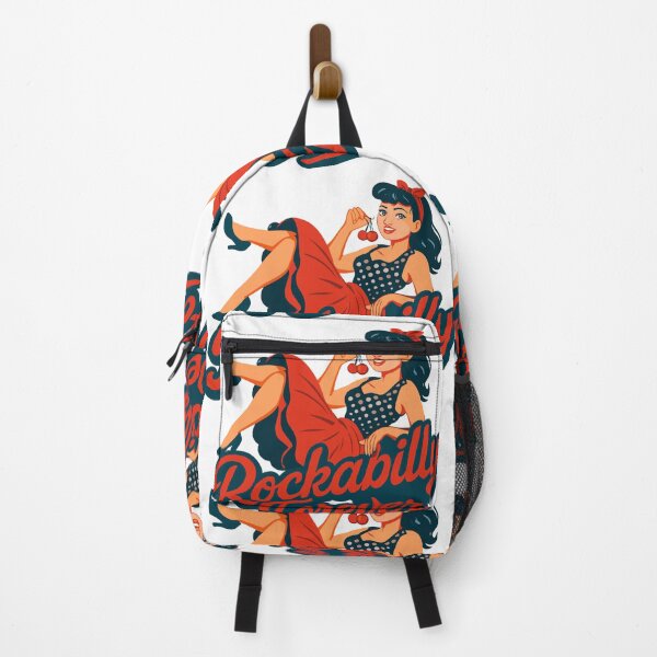 Aperçu de l'œuvre Cadeau rétro Rockabilly Forever Cherrys pour femme des années 50 créée et vendue par Pineapple-Tree.