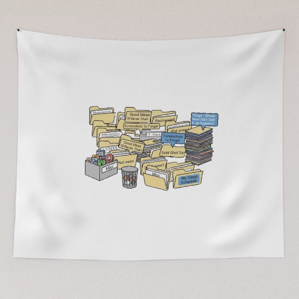 Item preview, Copy of Chaotic Desktop Folders – Funny Pixel Art Meme designed and sold by Whisky1111.