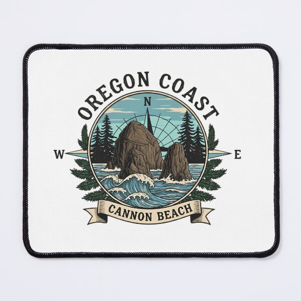 Item preview, Cannon Beach, Oregon Coast - Vintage Pacific Northwest Emblem designed and sold by Digital Dreams Arts.