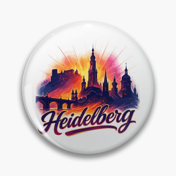 Item preview, Heidelberg city silhouette magnificent gift designed and sold by Pineapple-Tree.