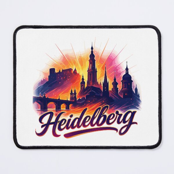 Item preview, Heidelberg city silhouette magnificent gift designed and sold by Pineapple-Tree.