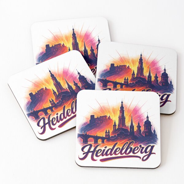 Item preview, Heidelberg city silhouette magnificent gift designed and sold by Pineapple-Tree.
