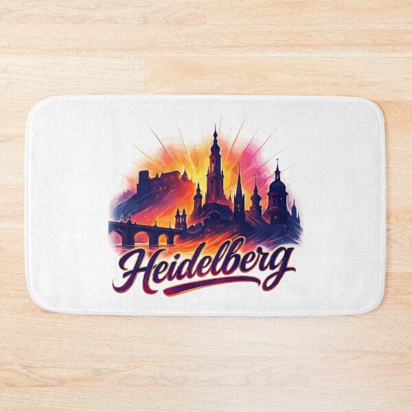 Item preview, Heidelberg city silhouette magnificent gift designed and sold by Pineapple-Tree.