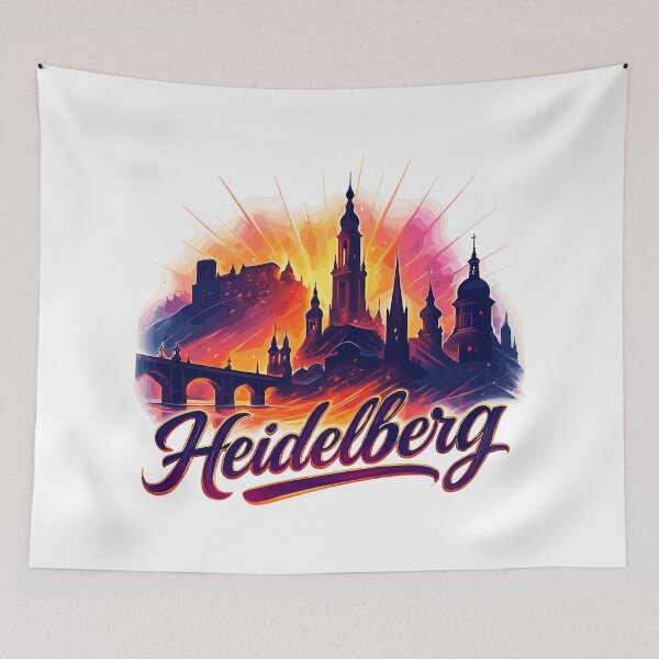 Item preview, Heidelberg city silhouette magnificent gift designed and sold by Pineapple-Tree.