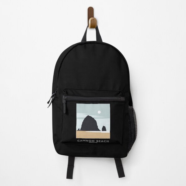 Item preview, Minimalist Cannon Beach, Oregon - Modern Haystack Rock Art Print designed and sold by Digital Dreams Arts.