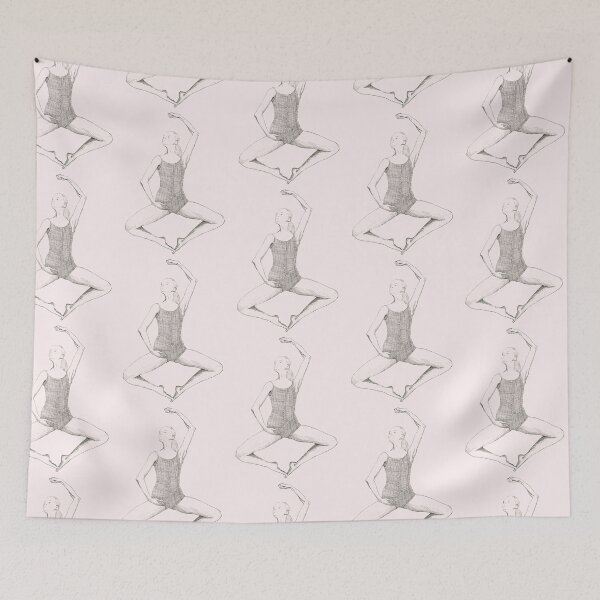 Item preview, Minimalist Ballerina Sketch designed and sold by Lucas-Firlit.