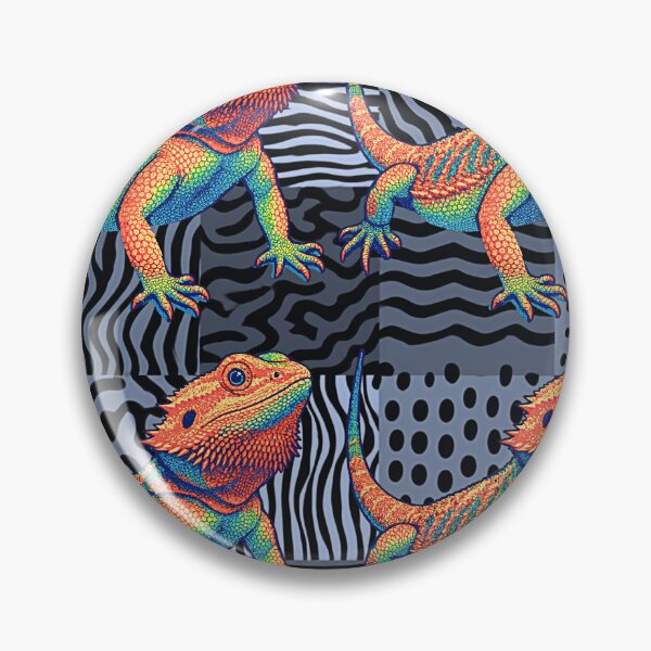 Item preview, Pop Art Bearded Dragon Pattern designed and sold by HausKatz.