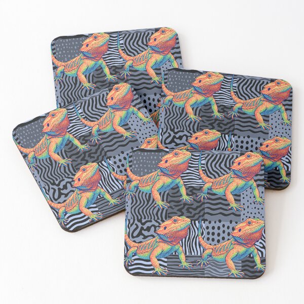 Item preview, Pop Art Bearded Dragon Pattern designed and sold by HausKatz.