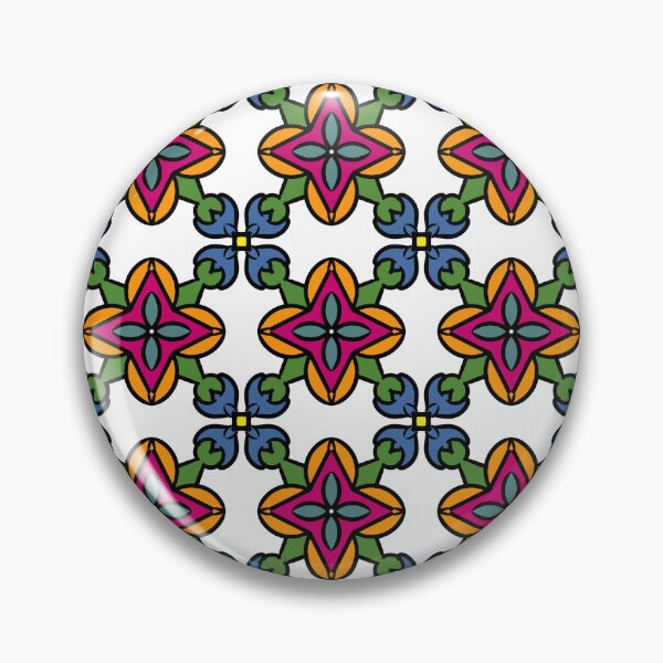 Item preview, Geometric Floral Pattern – Colorful Seamless Tile Design designed and sold by JPgroup9985.