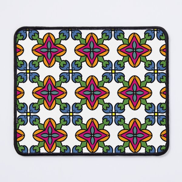 Item preview, Geometric Floral Pattern – Colorful Seamless Tile Design designed and sold by JPgroup9985.