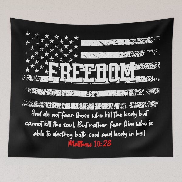 Item preview, Bandera de la Libertad y Escritura en Blanco y Negro designed and sold by CG-Custom-Ink.