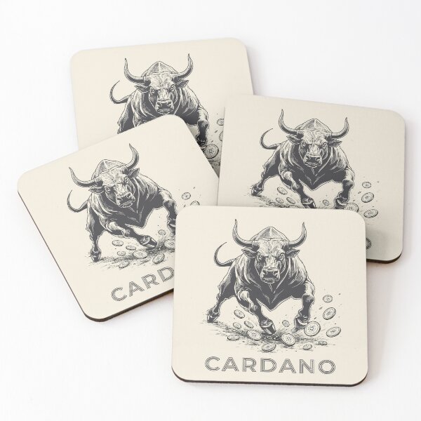 Item preview, Cardano Bull designed and sold by Fat Frog's Cardano Merch.
