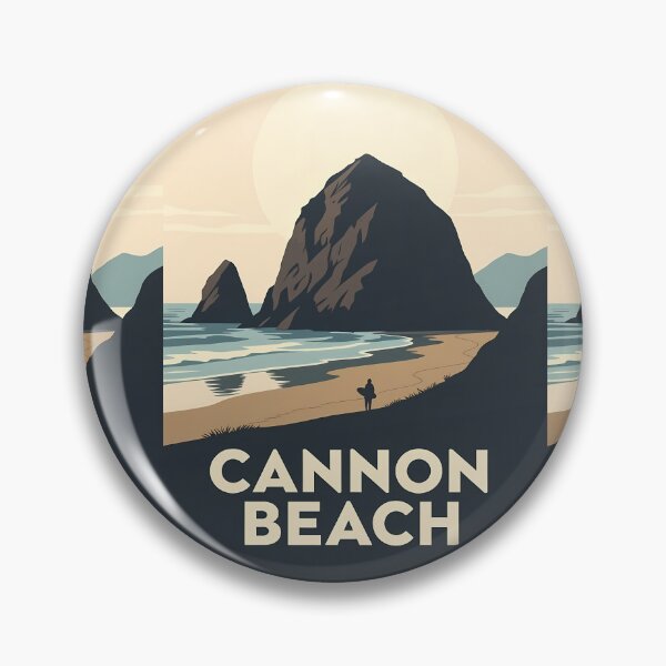 Item preview, Moody Cannon Beach, Oregon - Atmospheric Surfer & Haystack Rock designed and sold by Digital Dreams Arts.