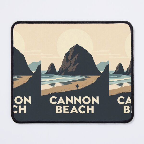 Item preview, Moody Cannon Beach, Oregon - Atmospheric Surfer & Haystack Rock designed and sold by Digital Dreams Arts.