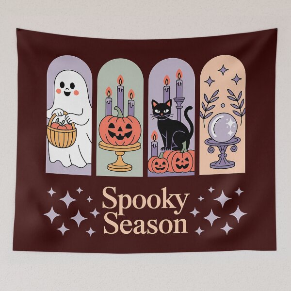 Item preview, Halloween Pattern Spooky Season designed and sold by KateLeap.