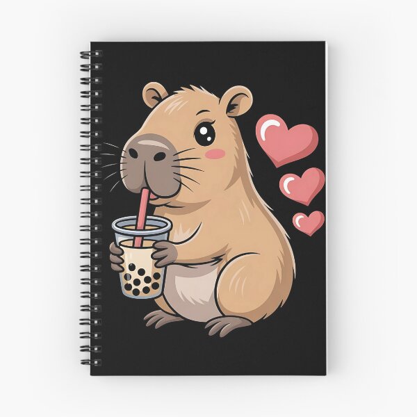 Item preview, Cute Capybara Kawaii Anime Drinking Bubble Tea Lover Girls designed and sold by BLZART.
