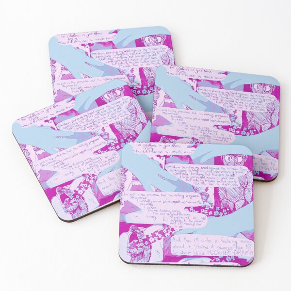 Item preview, Against The Kitchen Floor - Purple Variant designed and sold by HeadInTheGalaxy.