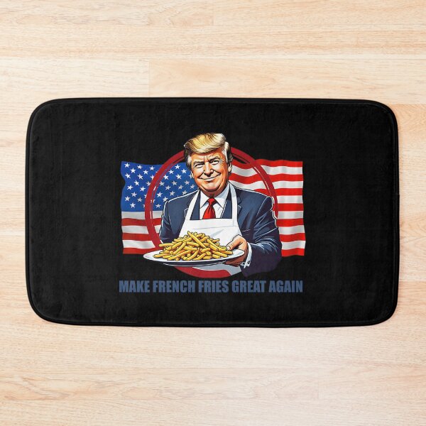 Aperçu de l'œuvre Trump s'amuse à rendre les frites encore meilleures créée et vendue par cuffykasapaf.