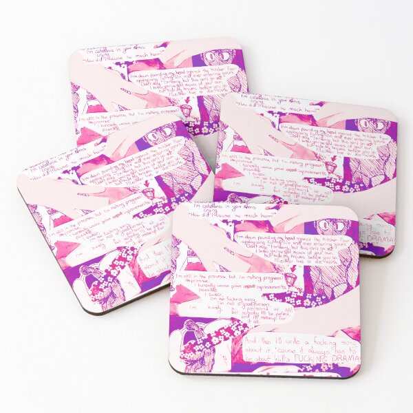 Item preview, Against The Kitchen Floor - Pink Variant designed and sold by HeadInTheGalaxy.